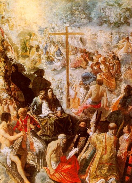  Adam  Elsheimer The Glorification of the Cross Spain oil painting art